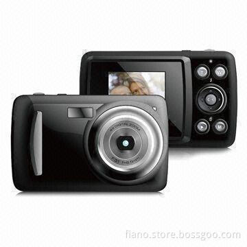 Digital Cameras with 1.3-megapixel CMOS Sensor, LCD Display 1.77-inch TFT, Measuring 99 x 61 x 25mm